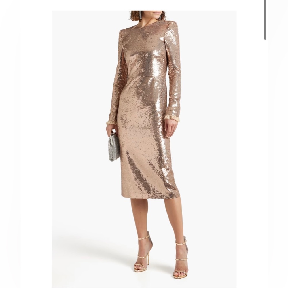 Philosophy di Lorenzo Serafini long sleeve sequin dress